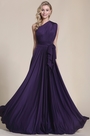Robe de soirée longue violette pour mariage transformable