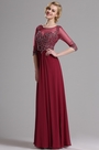 Elegant Halbarm Abschlussball  Abendkleid