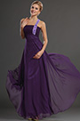 New Purple Single Shouder Prom Evening Dress Formal Gown