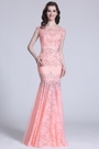 Розовое Вечернее Платье без без рукава