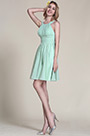 Robe demoiselle d'honneur patineuse vert pastel