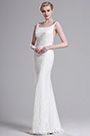 White Straped Mermaid Wedding Gown Bridal Dress