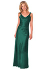 V Cut Neck Green Evening Dress Formal Dress