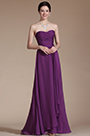 Strapless Sweetheart Purple Bridesmaid Dress Formal Dress