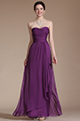 Strapless Sweetheart Purple Bridesmaid Dress Formal Dress
