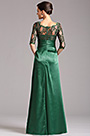 Robe de soirée longue dentelle verte foncé pour mariage