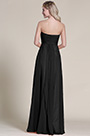 Elegant Strapless Sweetheart Black Evening Dress