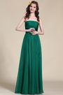 Robe de soirée/demoiselle d'honneur longue bustier verte