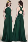 Robe de soirée pour mariage vert foncé transformable