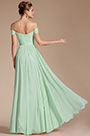 Off Shoulder Mint Bridesmaid Dress Evening Dress