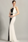 Stylish Beaded Halter Neck Evening Gown Formal Dress