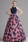 Elegant Halter Blumen Prom Abendkleid