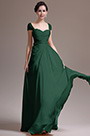 Beaded Cap Sleeves Prom Dress Evening Dress