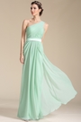 Robe de soirée/demoiselle d'honneur longue vert d'eau
