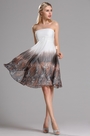 Strapless Floral Cocktail Dress Beach Holiday Party Dress