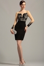 Stylish Long Sleeves Black Day Dress Cocktail Dress
