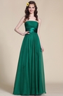 Robe de soirée/demoiselle d'honneur longue bustier verte