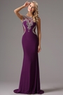 Graceful Sleeveless Formal Gown with Beaded Embellishments