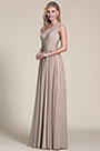 One Shoulder Grey Bridesmaid Dress Evening Dress