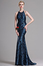 Elegant Halter Spitze Mermaid Abendkleid