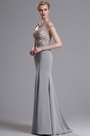 Illusion Ausschnitt Mermaid Abschlussball Kleid