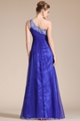 One Shoulder Empire Long Evening Dress