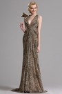 Halter Leopard Print Prom Evening Dress