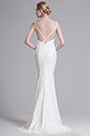 White Straped Mermaid Wedding Gown Bridal Dress