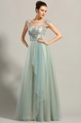 robe de soirée princesse bleu clair broderie