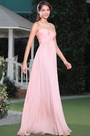 Strapless Sweetheart Blush Bridesmaid Dress Evening Dress