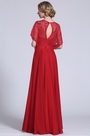 Gorgeous Red Evening Gown With Illusion Bodice