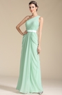 Robe de soirée/demoiselle d'honneur longue vert d'eau