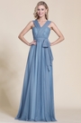 A Linie Blau Brautjungfer Kleid Abendkleid