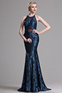 Elegant Halter Spitze Mermaid Abendkleid