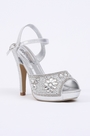 Silber Kristall Hochschuhe
