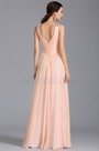 Вечернее Платье без Рукава с V Декольте