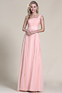 Elegant One Shoulder Pink Bridesmaid Dress Prom Dress