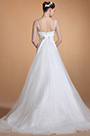 Elegent V-cut Spaghetti Straps Wedding Gown Bridal Dress