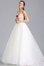 Plunging V Neck Wedding Prom Dress