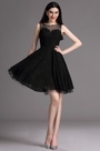 Black Lace Cocktail Party Dress