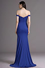 Royal Blue Off Shoulder High Slit Formal Dress Evening Gown