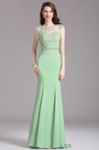 Carlyna Robe de Soirée Sirène Dentelle Vert Menthe