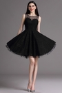 Black Lace Cocktail Party Dress