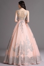 Robe Princesse Sans Manche en Dentelle Rose