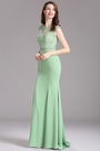 Carlyna Robe de Soirée Sirène Dentelle Vert Menthe