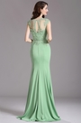 Carlyna Robe de Soirée Sirène Dentelle Vert Menthe
