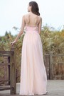 A-Linie Rosa Bodenlang Spitze Ball Abendkleid