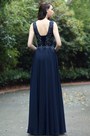 Blue Sweetheart Prom Gown with Lace and Beads