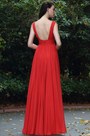 Rot Sexy Chiffon Brautjungernkleid  Abendkleid