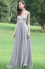 Sexy A Linie Grau Spitze Abendkleid